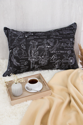 Наволочка Lizzy Home 50013 декоративная черный